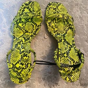 Zara snake sandals
